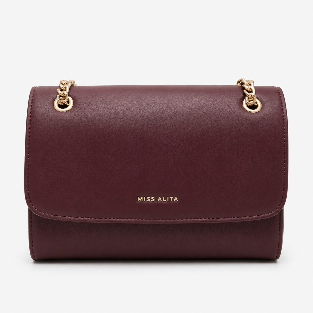 Miss Alta Plum Structured Handbag gallery image