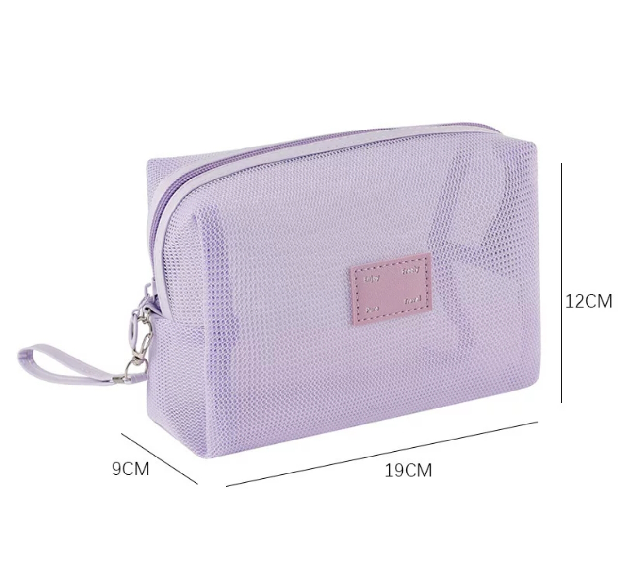 Clear Lavender Cosmetic Pouch