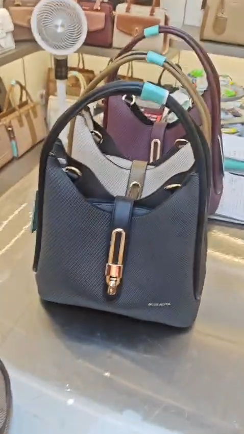 Miss Alta Charcoal Bucket Handbag